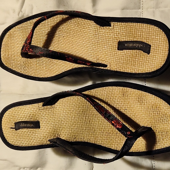 Geisha style platform sandals size 7/ 7 1/2 - Picture 3 of 6